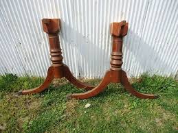 Antique Wooden Spindle Table Legs 4 Legs On 2 Posts Duncan Etsy Table Legs Clawfoot Duncan Phyfe