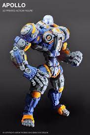 Apollo 3d Printed Action Figure Assembled Action Figures Cartoon Crossovers Prints