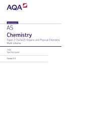 Join now to get full access to all resources. As Chemistry Specimen Mark Scheme Paper 2