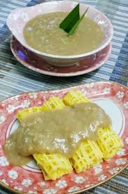 Resep kali ini kita akan memasak ikan bandeng dengan kuah durian di ikuti ya bunda videonya. Resepi Roti Jala Kuah Durian