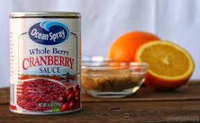 Stir in cranberries and nuts. Easily Doctor Up Canned Cranberry Sauce To Make Delicious Cranberry Orange Cranberry Sauce Recipe Thanksgiving Cranberry Recipes Cranberry Recipes Thanksgiving