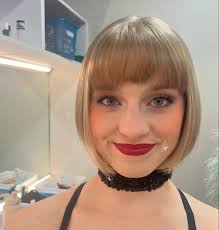 Sleek little bob for @chris.tea.nalina as Helga! #birdhoneycuttdoeshair  #etsumusicaltheatre @etsumusicaltheatre @etsutheatredance #cabaret  #stagehair #theatrehair