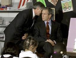 Bush led the united states' response to the 9/11 terrorist attacks and initiated the iraq war. Witness With President Bush After The Planes Hit On Sept 11 Reuters
