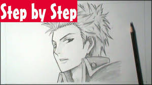 Begin by drawing a circle. How To Draw Manga Male Face 3 4 View Step By Step Tutorial Youtube