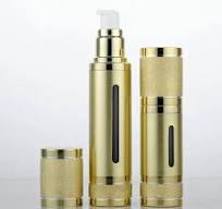 Top Travel Bottles Glittering Gold Silver Empty Vacuum Pump Airless Makeup  Skin Care Containers Packaging 10pcs/lot