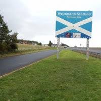England scotland border map secretmuseum. England Scotland Border A1 Berwick Upon Tweed Northumberland