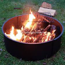 Heininger propane outdoor fire pit. Large Fire Pit Campfire Ring With Bbq Cooking Grate Outdoor Camping Fire Pit Insert Heavy Duty Steel 36 Inch China Steel Fire Ring And Fire Pit Rings Price Made In China Com