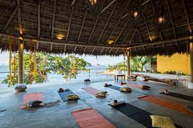 Yoga vacations in puerto vallarta. Mexico Jalisco Mismaloya Near Puerto Vallarta Luxury Yoga Retreat Stockphoto