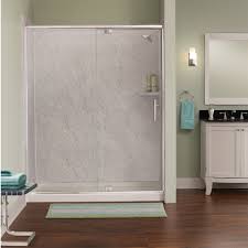 Hazelwood Home Marina 60 X 74 Pivot Frameless Shower Door And Inline Panel Wayfair