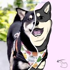 Black And Tan Teacup Shiba Inu Puppy Cute Black And Tan Mame Shiba Inu Dog Cartoon Illustration Mini Akita Pet Puppy Drawing In 2020 Cartoon Dog Puppy Drawing Cute Animals