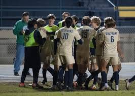West Florida vs Gulf Breeze high school boys soccer action