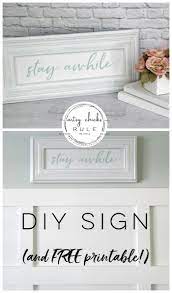 Use our free yard signs print templates to ensure that your artwork prints as you designed it. Stay Awhile Sign Plus Free Printable Artsy Chicks Rule