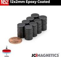 10mm x 2mm N52 Epoxy Coated neodymium magnets thin round ...
