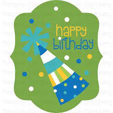 Download Party Hat Happy Birthday Gift Tag Svg Bunnycup Svg