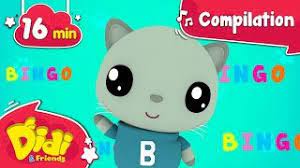 Didi & friends начал(а) читать. Bingo The Cat Song More Nursery Rhymes Kids Songs Didi Friends English 16 Minutes Youtube