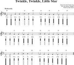 Twinkle Twinkle Little Star Sheet Music And Tab For Tin Whistle With Lyrics Tin Whistle Flute Sheet Music Sheet Music