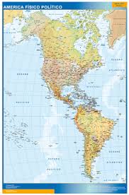 Mapa político américa do sul. Mapa America Fisico Politico Tienda Mapas