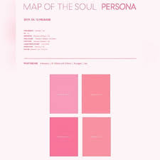It was released on april 12, 2019, via big hit entertainment with boy with luv as its lead single. Kot Bts Map Of The Soul Persona Album Shopee Malaysia