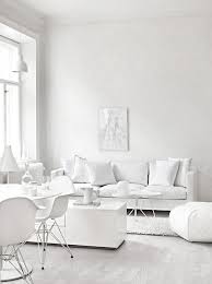 Cream living room paint tends to have more yellow undertones that are silky and rich. Silver Blonde All White Room White Furniture Living Room Living Room White