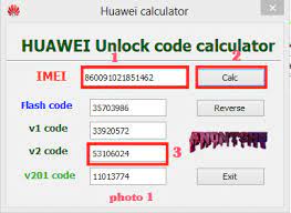 (3) input security code that will be generated for you; Huawei Unlock Code Calculator V4 Download