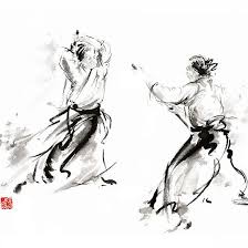 Artwork Japanese Art Black And White Aikido Enso Circle Martial Arts Sumi E Original Ink Painting Artwork Japanese Ink Painting Original Ink Painting Aikido
