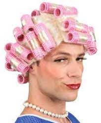 Perucke Lockenwickler Blond Kostum Fasching Karneval Perucken