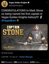 Mark stone was one of the original detectives when the barn started operating. Mark Stone Gets The Captain C Goldenknights