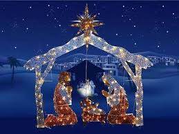 72 Pre Lit Nativity Scene Clear Lights Outdoor Christmas Holiday Yard Decor Outdoor Christmas Holiday Yard Decor Yard Decor