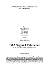 Jul 10, 2021 · eksperimen biologi tingkatan 4 bab 8. Laporan Praktikum Biologi Umum Rancangan
