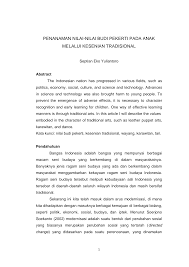 Download and play ujian peka 1.1 on windows pc. Http Download Garuda Ristekdikti Go Id Article Php Article 1412990 Val 4059 Title Penanaman 20nilai Nilai 20budi 20pekerti 20pada 20anak 20melalui 20kesenian 20tradisional