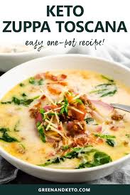 Keto Zuppa Toscana Green And Keto Recipe Zuppa Toscana Sausage Soup Toscana Soup