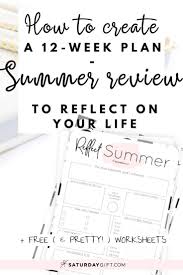 Review Your Life With The Summer Reflection Worksheet In 2020 Reflection Worksheets Life
