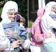 Aaron Carter cradles newborn son Prince Lyric in first photos since wife  Melanie gave birth via emergency C-section