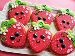 So Berry Cute Video Tutorial Learn How To Make This Cute Strawberry Sugar Cookie Designs Strawberry Sugar Cookies Strawberry Cookies