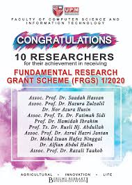 Applied chemistry and environmental science. Congratulations Recipients Of Frgs 01 2020 Faculty Of Computer Science And Information Technology