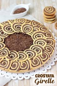 Crostata Di Girelle Bicolore Con Crema Al Cioccolato Ricetta Facile Fatto In Casa Da Benedetta Rossi Ricetta Ricette Dolci Dessert Mini Ricette