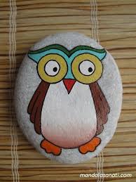 Baykus Tas Boyama 2 Boyali Kayalar Pet Rocks Ve Cizim
