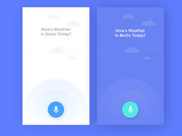 Voice Weather The Voice Voice App Android App Design
