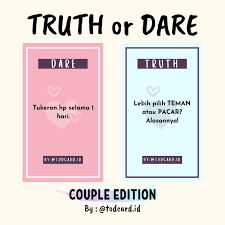 Check spelling or type a new query. Kartu Tod Kartu Truth Or Dare Series Couple Edition Relationship Shopee Indonesia