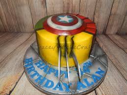 Single Layer Simple Birthday Cake For Teenager Boy Wolverine Simple Marvel Super Hero Cake Marvel Cake Superhero Cake Marvel Birthday Cake