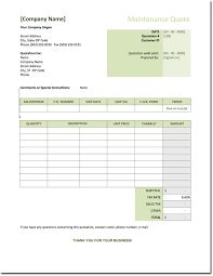 Use form controls to gather data, then excel forms, or userforms, can be used to collect information from a user, validate it, then enter that. Maintenance Quotation Template Free Estimate And Quotation Templates