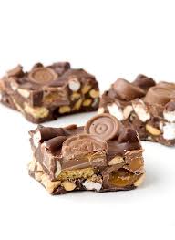 Easy Rolo Rocky Road No Bake Sweetest Menu Recipe Baking Sweet Rocky Road Tray Bake Recipes