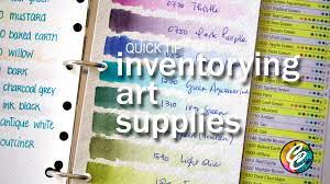 Quick Tip How I Inventory My Art Supplies Craft Supplies Inventory Bullet Journal Art Craft Fair Displays
