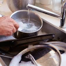 In order to clean a burnt pan, she suggests spraying the surface with dish soap or branch basics' all purpose cleaner (buy it: How To Clean A Burned Pot Merry Maids
