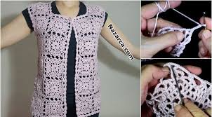 58 Motifle Olusan Kadin Yelek Yapimi Goruntuler Ile Orme Sapkalar Kadin Yelek