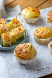 Kase Schinken Muffins Du Kannst Den Teig In Muffinformen Geben Oder Auch In Einer Rechteckigen Form Bzw Auf Einem Hohen Backblec Lecker Snack Rezepte Rezepte