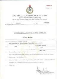 Here is to notify all concerned national open university graduated students that the procedure leading to the collection of nysc exclusion. Exclusion Letter Nysc Nigeria