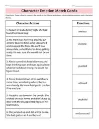 Students always find it hard to express themselves with emotions. Character Emotion Match Cards Worksheet Education Com
