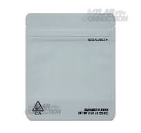 Plain White 3.5g Empty Flower Dry Herb Mylar Bag Smell Proof ...