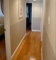 Grey Beige On Top And Stonington On Bottom Both My Olympic Flur Dekor Esszimmer Farbe Zweifarbige Wande